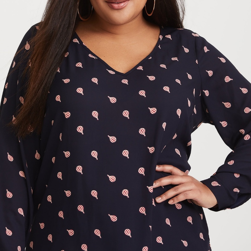 BNWT Size 1 (14/16) Torrid Hot Air balloon blouse